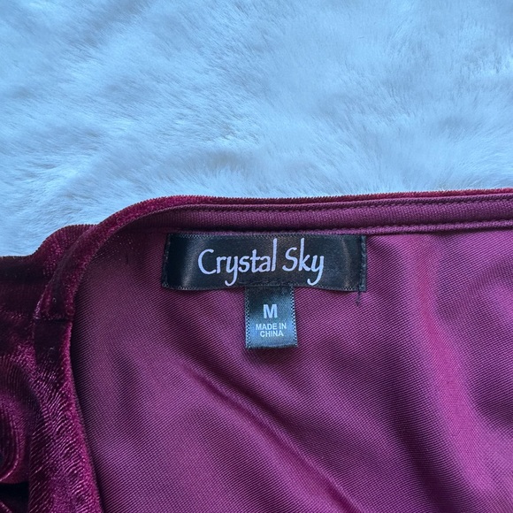 Deep Red Velvet Dress - Picture 4 of 6